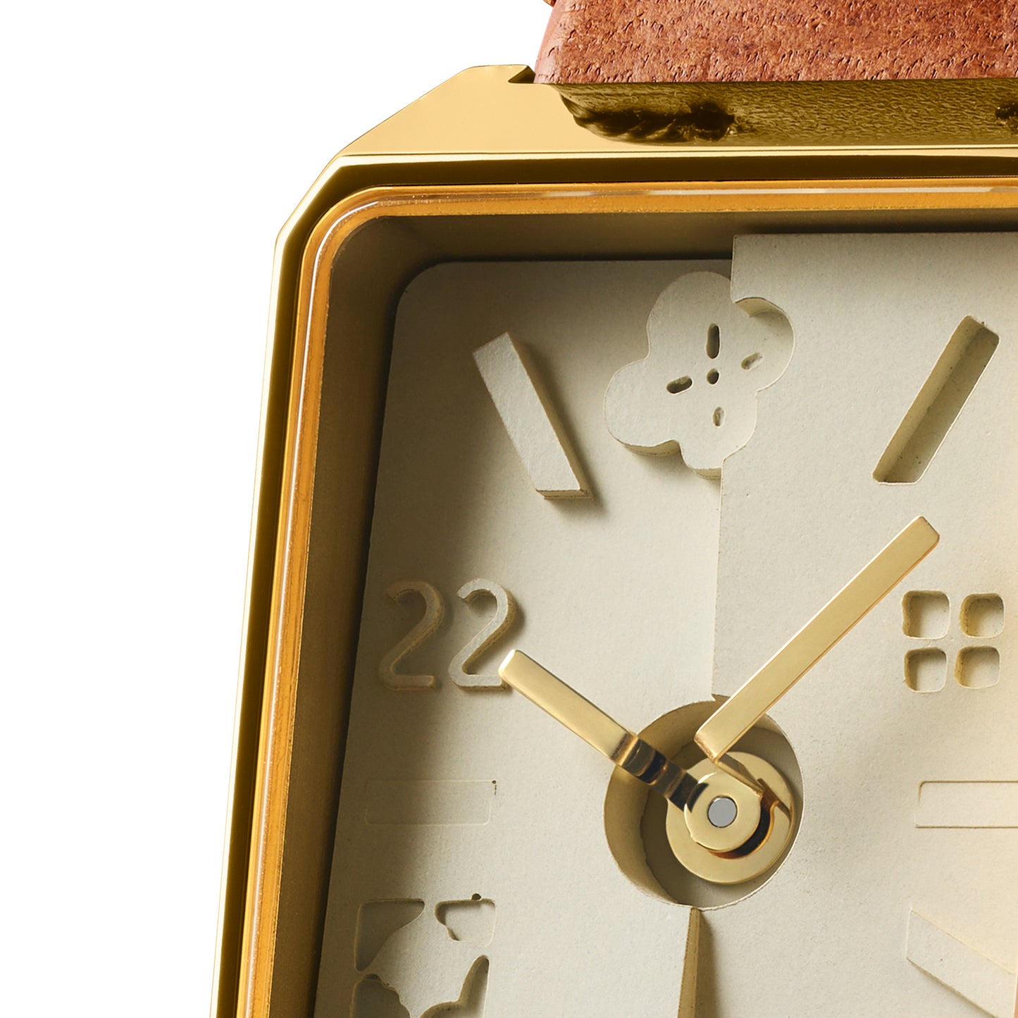 Ups & Downs Rectangular Concrete Watch_InBloom Amber Edition